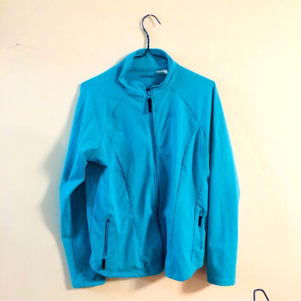 Vintage Danskin size XL turquoise jacket